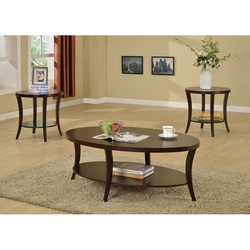 Red Barrel Studio® Hansmeier 3 Piece Coffee Table Set & Reviews Wayfair